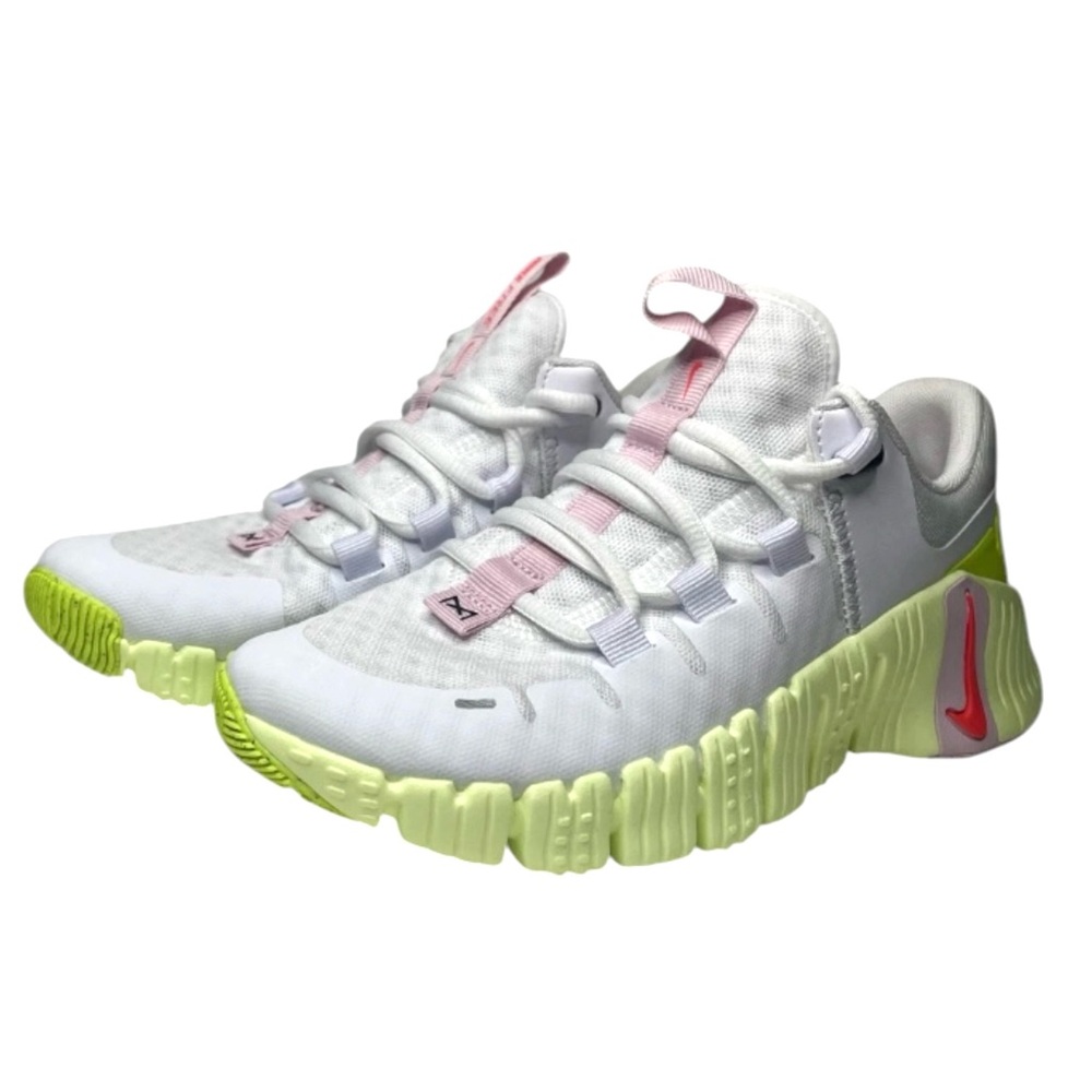 NIKE Free Metcon 5 'White/ Barely Volt' Women's DV3950-104 Size 8